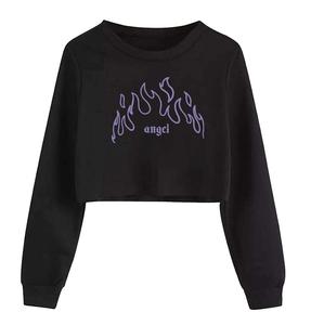 Nouvelle mode, design personnalisé, haut court confortable à manches longues de toutes tailles, t-shirts avec impression poitrine pour femmes, fabriqué au Bangladesh - Product Image 5