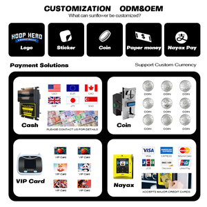Machine <span class=keywords><strong>de</strong></span> jeu d'arcade <span class=keywords><strong>de</strong></span> <span class=keywords><strong>basket</strong></span>-ball automatique électronique à monnayeur Street Hoops avec <span class=keywords><strong>panier</strong></span> métallique et écran haute définition - Product Image 4