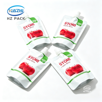 Pochette Doypack personnalisée réutilisable en matériau de qualité alimentaire avec bec verseur pour jus de fruits, yaourt et autres boissons liquides