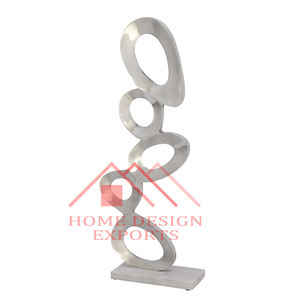 Mesa de aluminio fundido con acabado dorado, escultura abstracta, Decoración de mesa de oficina y sala de estar para el hogar a precio mayorista - Product Image 5