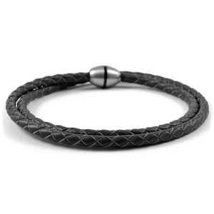 Diseños de lujo Pulseras trenzadas de cuero estampado para hombres Fabricante directo Mayorista Accesorio de moda para todos los trajes Muy - Product Image 2