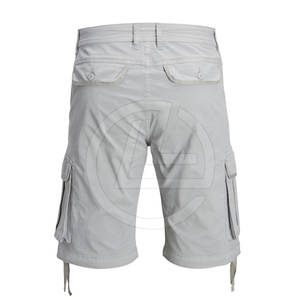 Pantalones cortos Cargo informales sólidos de algodón 100% para hombre de verano con bolsillos tácticos de ajuste relajado diseño transpirable de secado rápido y ligero - Product Image 2