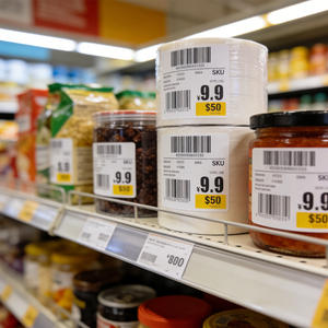 工厂样品免费定制超市收银和物流运单用热敏标签 易撕 1*2英寸 58*40毫米 - Product Image 4