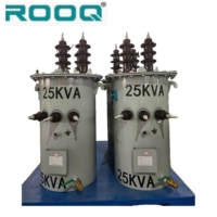 Prix d'un transformateur monophasé immergé dans l'huile, monophasé, 25 kVA, 100 kVA, 333 kVA, entrée 7,62 kV, 50/60 Hz, IEC60076