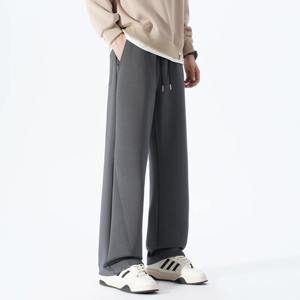 Pantalones de Lana para Hombre, Casuales, Rectos, Largos, Extra Largos, 120 cm, Ecológicos, Transpirables, Cintura Elástica, Alta Calidad - Product Image 5