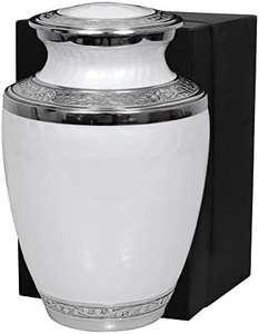 โกศบรรจุอัฐิมนุษย์ทำมือจากอะลูมิเนียมอย่างประณีต เป็นมิตรกับสิ่งแวดล้อม ดีไซน์ดั้งเดิม สวยงามหรูหรา พร้อมลวดลายสลัก - Product Image 1