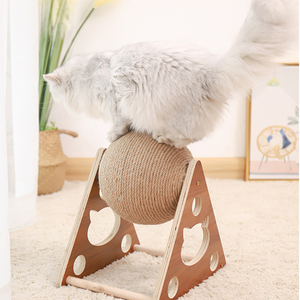 Commercio all'ingrosso gatto graffiante palla Sisal corda giocattolo per arrampicata <span class=keywords><strong>Pet</strong></span> Cat <span class=keywords><strong>Pet</strong></span> Cat Scratching Board macinazione zampe giocattoli gatti graffio resistente all'usura - Product Image 3
