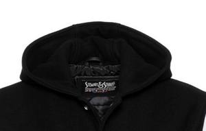 แจ็กเก็ตเบสบอลแขนยาวของผู้ชายผ้าวูลคุณภาพดีดีไซน์ล่าสุดสำหรับใช้กลางแจ้งในฤดูหนาวงานตามสั่ง - Product Image 2