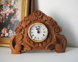 Diseño único Reloj de madera hecho a mano Soporte elegante para reloj de pared vintage Disponible al mejor precio de la India - Product Image 3