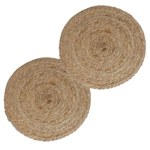Napperons en JUTE de style unique napperons en rotin brodés résistants à la chaleur tissés naturels sur mesure pour tapis de Table - Product Image 6