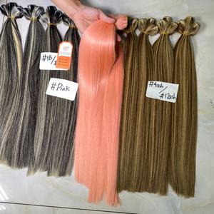 100% Extensions de cheveux vierges vietnamiennes Remy à cuticules alignées Double trame non traitée - Product Image 4