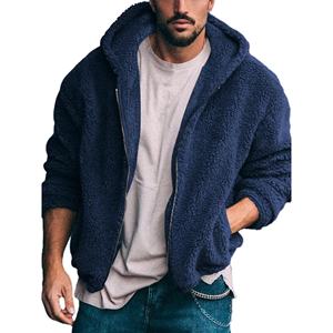 2024 Top Selling <b>Men's</b> Warm Sherpa <b>Lined</b> <b>Fleece</b> <b>Jacket</b> Fashion Plaid Winter Quilted <b>Jacket</b> with Hood Canvas Material - Product Image 1