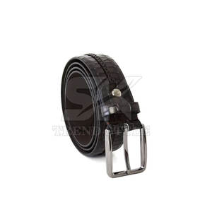 Ceinture en cuir moderne à effet croco, cuir souple, confort premium et look élégant, ceinture en cuir à effet croco - Product Image 5