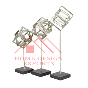 2025 Best-seller Sculpture dorée abstraite moderne pour la maison Best-seller - Product Image 5