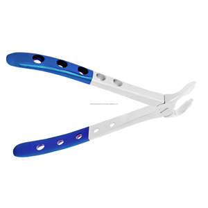 Electricity Half Blue Titanium Coated Hole Design Handle Deep Gripping CE Certified Premium Dental Extracting Forceps Fig 35 - Product Image 3