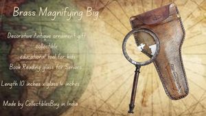 Lupa de Mano Marina de Latón, Rectangular, Plegable, Ligera, Profesional, de Metal, para Senderismo, Actividades al Aire Libre, Navegación - Product Image 6