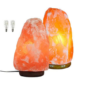 Lampe à sel de l'Himalaya approvisionnement en vrac petit grand décor à la maison bureau vacances cadeau Base en bois USB lampes à sel - Product Image 6