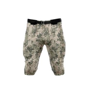 Ensemble de maillot et de pantalon de football américain personnalisé, imprimé camouflage noir et gris, vêtements de sport d'équipe - Product Image 6