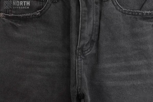 กางเกงขาสั้นผ้าแคนวาสแบบผูกเชือกสำหรับผู้ชาย, ผ้าแคนวาสเอวปานกลางแบบถักแห้งเร็วเข้ารูปพิมพ์ลายฤดูร้อนลำลอง - Product Image 5