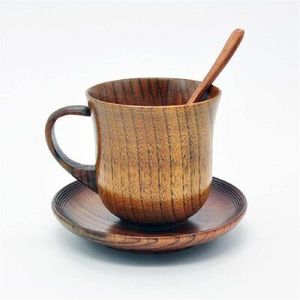 Perfect Japanese Style Square Wooden Tea <b>Cup</b> Natural Wood for Hot and Cold Wine Coffee Drinks Mug - Product Image 6