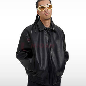 Vestes Letterman Varsity vierges unies de haute qualité pour hommes veste de baseball noire à impression personnalisée pour l'hiver High Street - Product Image 1