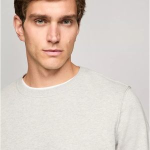 เสื้อสเวตเชิ้ตผู้ชายผ้าฟลีซคอตตอน 100% รุ่นสั่งทำพิเศษ ปี 2025 ODM ผลิตตามแบบ สั่งทำพิเศษ คอกลม สีพื้น ย้อมสีเรียบ สำหรับฤดูหนาว - Product Image 4