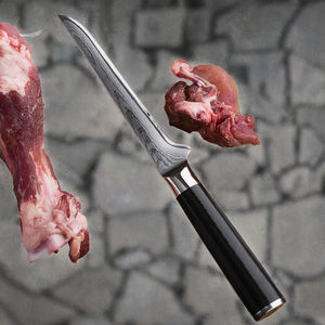 Cuchillo de Chef de 8 Pulgadas, Cuchillo de Cocina de Acero de Damasco de 67 Capas con Mango de Concha de Abulón - Product Image 5