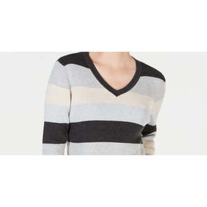 Cardigan Premium da Donna Karen Scott, Maglione Marrone in Cotone con Scollo a V, Stile Retrò, Taglia Media per la Stagione Autunnale - Product Image 2