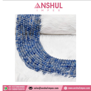 Perles bleues en Aventurine A 8mm, perles rondes, de pierre précieuse naturelle, large, offre spéciale, qualité supérieure - Product Image 2