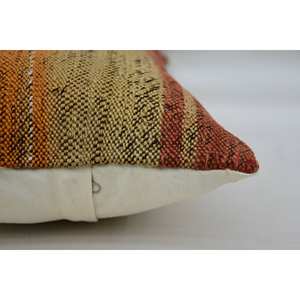 Oreiller Kantha en laine beige 12x24 pouces coussin décoratif tissé brodé motif carré imprimé floral vintage pour canapé à usage domestique - Product Image 4