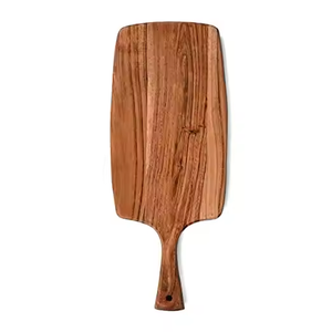 Planche à découper carrée en bois naturel écologique, épaisseur 3,5 cm, lavable au lave-vaisselle, haute qualité, design durable, prix bas, Saniya - Product Image 2