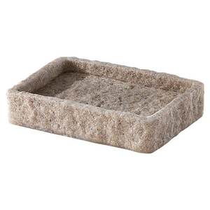 Jabonera independiente Gedy ARIES en piedra beige (12.2x8.6x2.4cm) con excelente visibilidad y durabilidad - Product Image 1