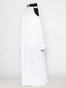 2024 vêtements islamiques robe premium conception personnalisée solide hijab dinde à manches longues abaya blanche femmes robe musulmane au meilleur prix - Product Image 4