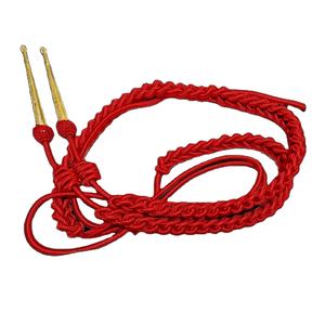 Aiguillette Ceremonial Dorada Hecha a Medida 2026, Cordón de Hombro Ceremonial con Color Personalizado, Aiguillette para Uniforme Ceremonial - Product Image 1