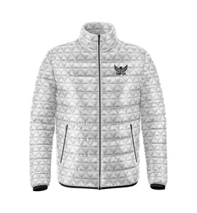 <b>Winter</b> Bubble Puffer <b>Coat</b> for Men High Quality Canvas Front Logo Breathable Quick Dry <b>Thick</b> Polyester Filled - Product Image 3