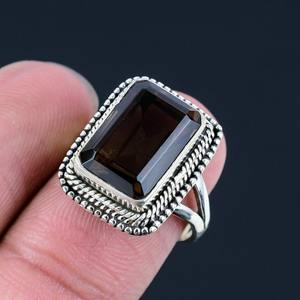 แหวนเงินสเตอร์ลิง925สไตล์โบโฮประดับพลอยบุษราคัมทำด้วยมือสำหรับเป็นของขวัญแต่งงาน - Product Image 2