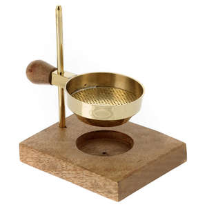 High Quality Pure Brass Incense Holder Gold Finished Wood Base and Knob New Arrival <b>Oil</b> Religious Incense Holder for Home Table - Product Image 6