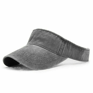 Casquette unisexe en coton gris avec visière incurvée, ajustement réglable, style uni, pour usage extérieur printemps-été 2026 - Product Image 1