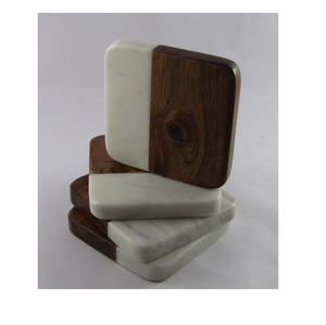 Posavasos de mármol de madera para decoración del hogar, cocina, restaurante, oficina, mesa de comedor, tazas de té, tazas de café, latas de cerveza, bar, vasos de agua - Product Image 1