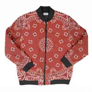 Veste de bombardier d'hiver coupe-vent imperméable à séchage rapide pour hommes, col montant, fermeture à glissière avant avec logo personnalisé - Product Image 5