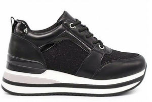 Baskets de luxe en cuir noir de haute qualité pour femmes confortables à la mode pour tous les styles Produit populaire - Product Image 2