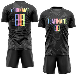 Vente en gros Dernier pas Cher Réversible Hommes Quantité Maillot de Football Tendances Personnalisé Maillot de Football Ensembles Équipe Uniforme Porter Formation - Product Image 1