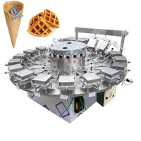 Machine de production de gaufres coniques en bois, stroopwafels, gaufres automatiques, bâtonnets de pâte, biscuits, avec moteur 220V/380V 13kw
