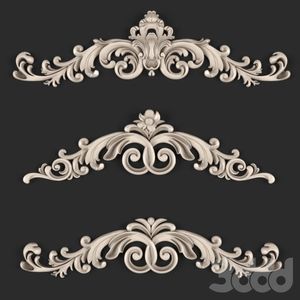 Appliques décoratives en bois pour meubles, appliques en bois gravées, marque Viet Fargimex - Product Image 2