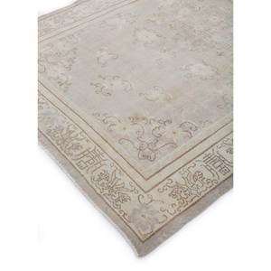 พรมขนสัตว์ถักมือสีน้ำตาลเบจวินเทจ รุ่น Pae-1439 สำหรับทางเข้าบ้าน ห้องนั่งเล่น ห้องนอนวัยรุ่น ลายเหรียญรูปสี่เหลี่ยมผืนผ้า - Product Image 2