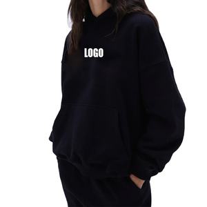 Hoodies oversize pour femmes, coupe-vent, hiver, streetwear, col roulé, zippé, court, très tendance. - Product Image 1