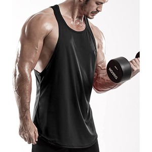 Wholesale <b>Men</b> Gym Tank Top Lightweight Fitness <b>Singlet</b> <b>Men</b> Plain Sleeveless T-Shirt Slim Fit Workout Top - Product Image 1