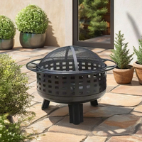 Poêle à bois portable en métal sans fumée pour le camping en plein air, pour une combustion efficace du bois et le chauffage de la cour.