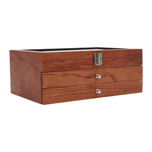 Customized Wholesale Wooden Pen Storage Box Multiple Box Packaging Wood for <b>Desk</b> <b>Office</b> Pen Organizer in Black - Product Image 3