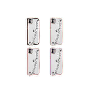 Étui de luxe pour iPhone 11, design en silicone diamanté, avec protection de l'appareil photo et dragonne - Product Image 2